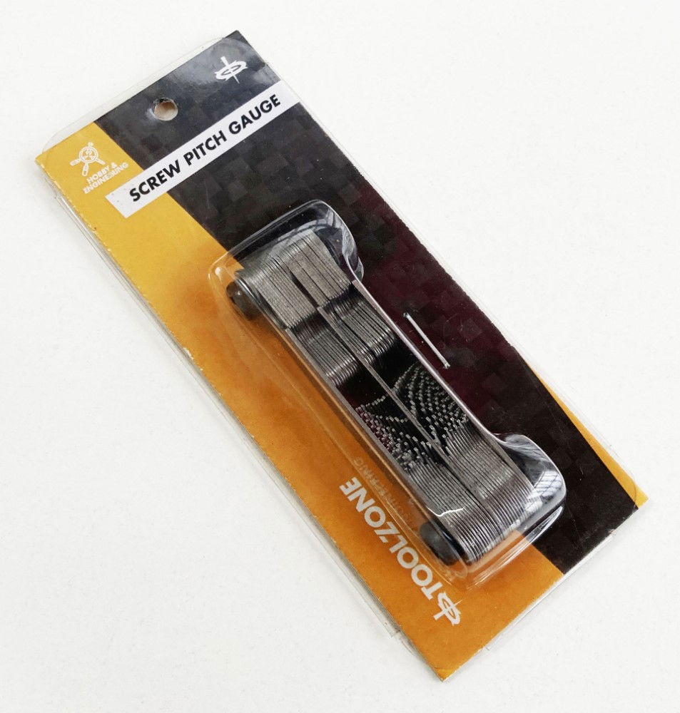 SCREW PITCH GAUGE 51 LEAVES WHITWORTH AND METRIC 0.25mm-6mm - TOOLZONE KDPTP121