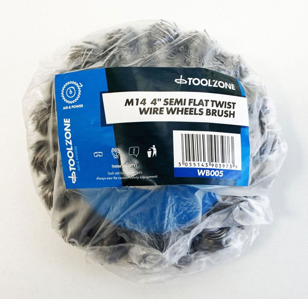 SEMI FLAT KNOT WIRE WHEEL 4 M14 - TOOLZONE KDPWB005