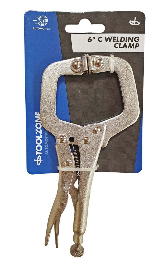 C WELDING CLAMP WITH SWIVEL PADS 6 - TOOLZONE KDPWH020