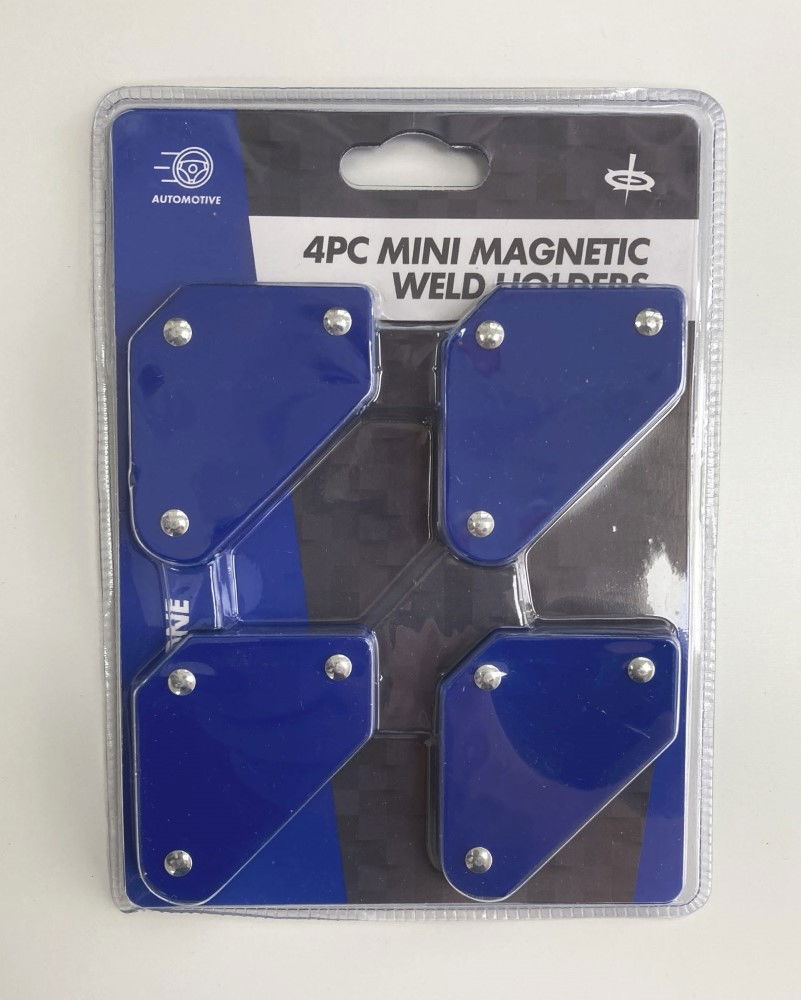 MAGNETIC WELD HOLDERS MINI 4 PIECE 10lb 60x50x10mm - TOOLZONE KDPWH043