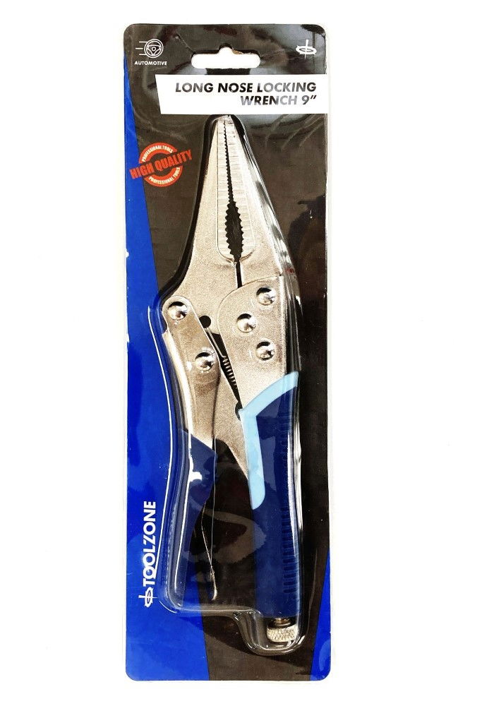 LOCKING WRENCH LONG NOSE 9 SOFTGRIP - TOOLZONE KDPWR177