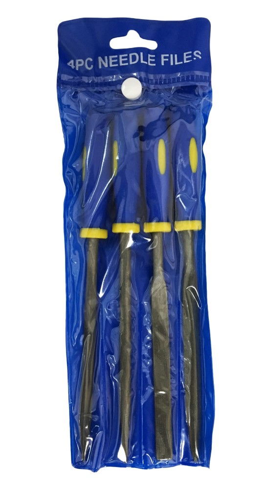 WARDING FILE SET 4PC 6 HIGH CARBON STEEL VARIOUS SHAPES WITH POUCH - TOOLZONE KDPWW086