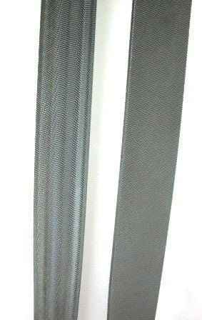 FILE SET 2PC 300mm SOFT GRIP HANDLES FLAT AND HALF ROUND - TOOLZONE KDPWW197