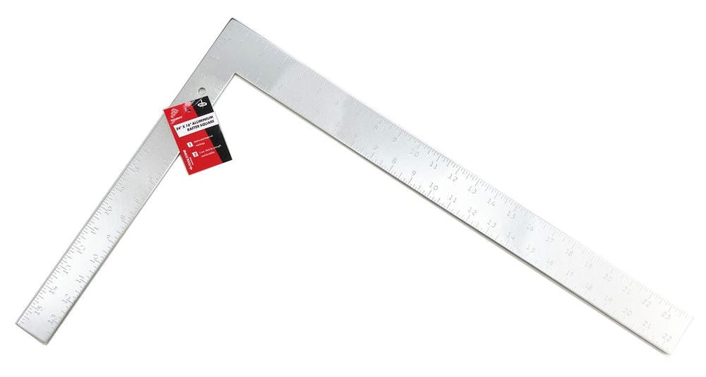 RAFTER SQUARE ALUMINIUM 24 x 16 5mm THICK - TOOLZONE KDPWW204