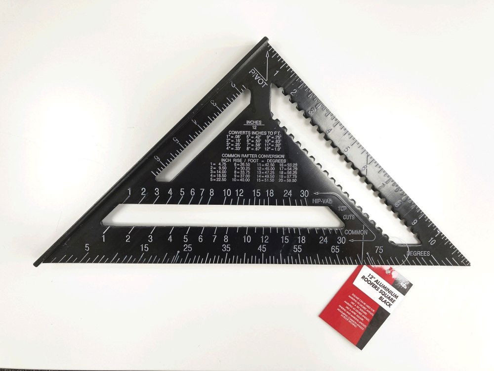 ROOFERS SQUARE ALUMINIUM 12 BLACK - TOOLZONE KDPWW206