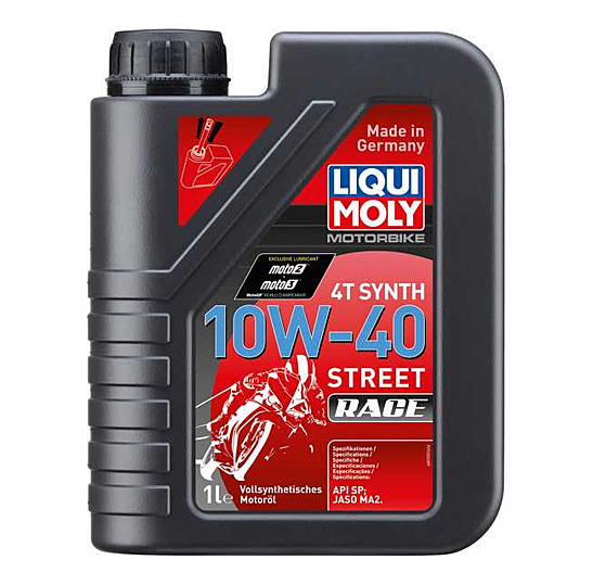 ENGINE OIL 4T SYNTHETIC 10W-40 STREET RACE 4L LIQUI MOLY - 20754