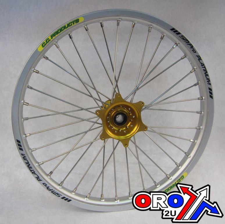 18x2.15 WHEEL KTM SR/GD CC, RIM SR SM PRO, HUB GOLD REAR, 4 BEARING SUPER STRONG HUB