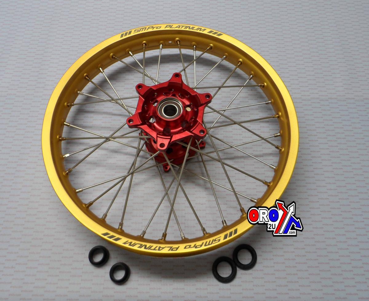 19x2.15 WHEEL HON GLOSS GOLD/GLOSS RED, GLOSS GOLD RIM, GLOSS RED HUB MX-9122, SP047.03.81.02.99