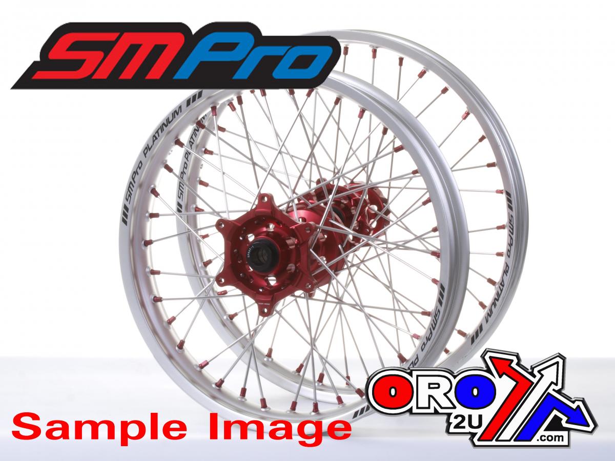 19x2.15 WHEEL HON SILVER/RED, MX-9121 RIM SILVER, HUB RED, SP04703815003 MATT RIM MX-9121