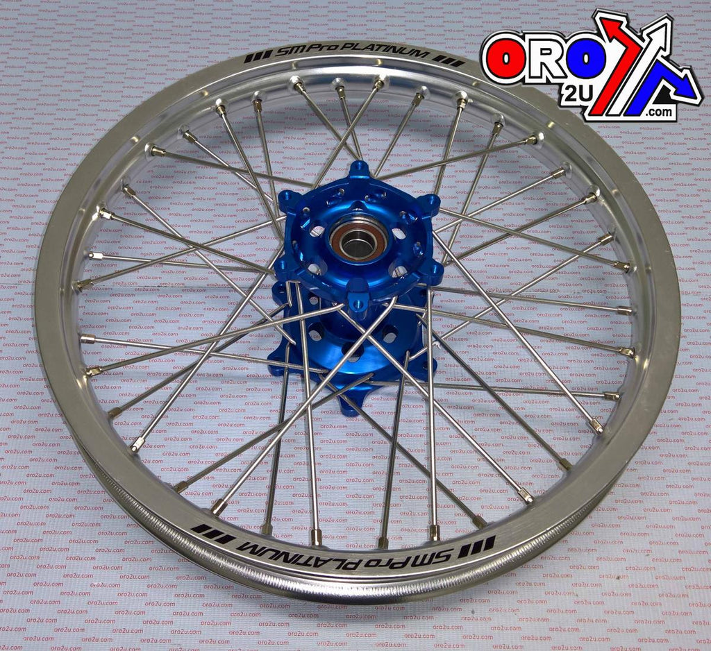 19x1.85 WHEEL YAM GLOSS SILVER/BLUE, MX-4010 SILVER RIM, BLUE HUB, SP074.04.82.00.99 GLOSS RIM