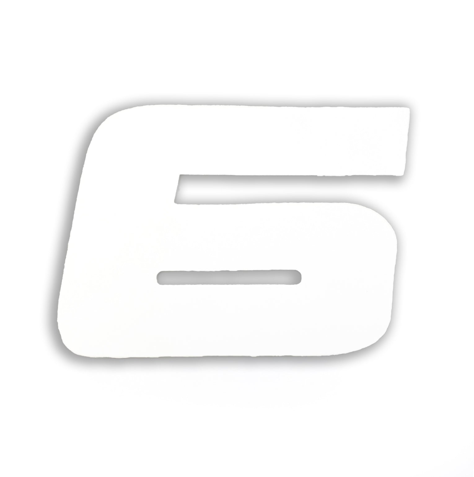 6 SX WHITE NUMBERS PK3.