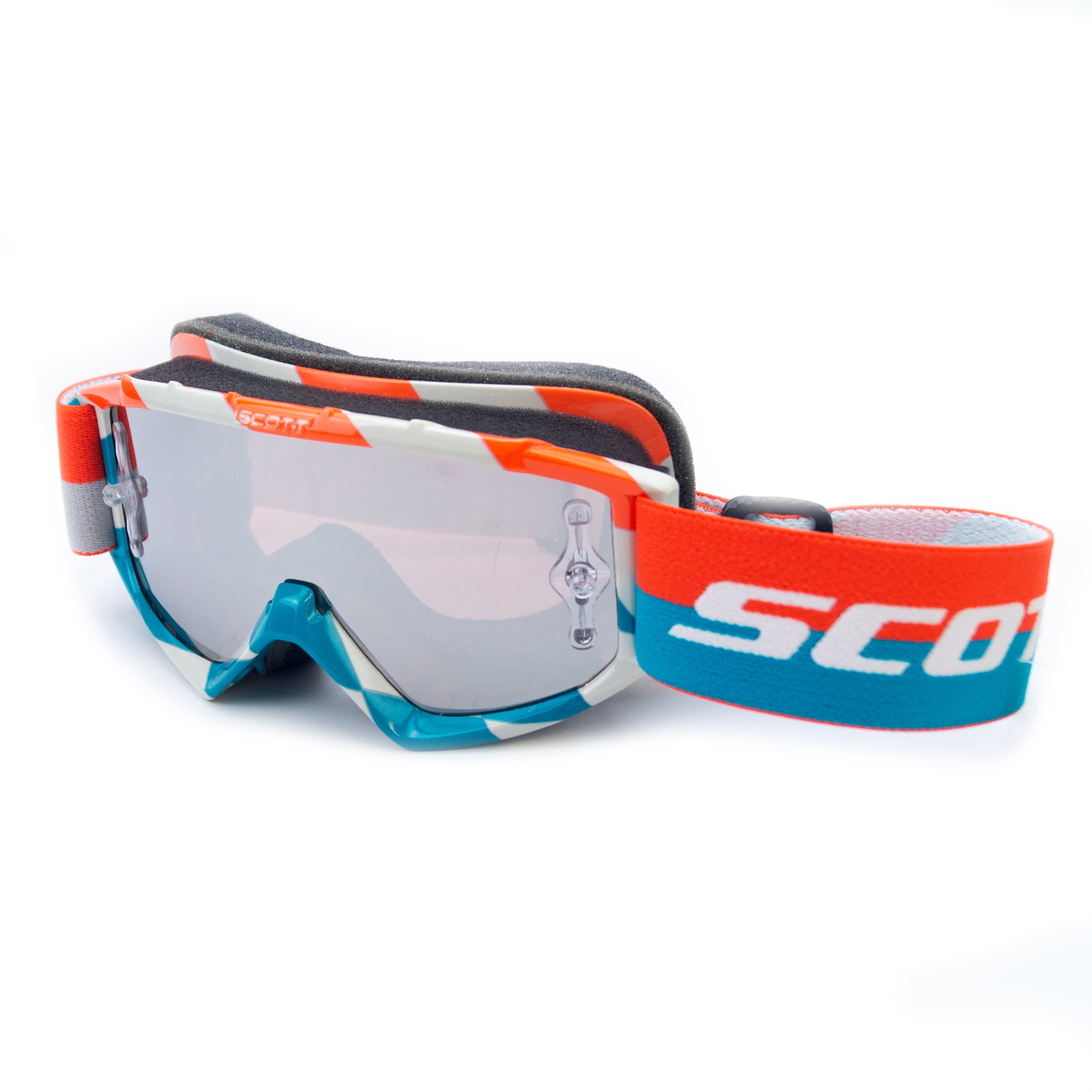 SCOTT 89SI PRO YOUTH GOGGLE TRACK ORANGE/BLUE W/SILVER LENS, 219810-4607269 ONE OFF PRICE TO CLEAR