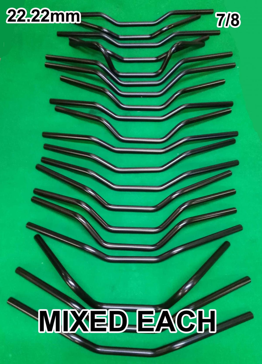 £5.50+VAT CLASSIC HANDLEBARS BLACK, ROAD MIXED STYLE'S > 7/8''22.22mm