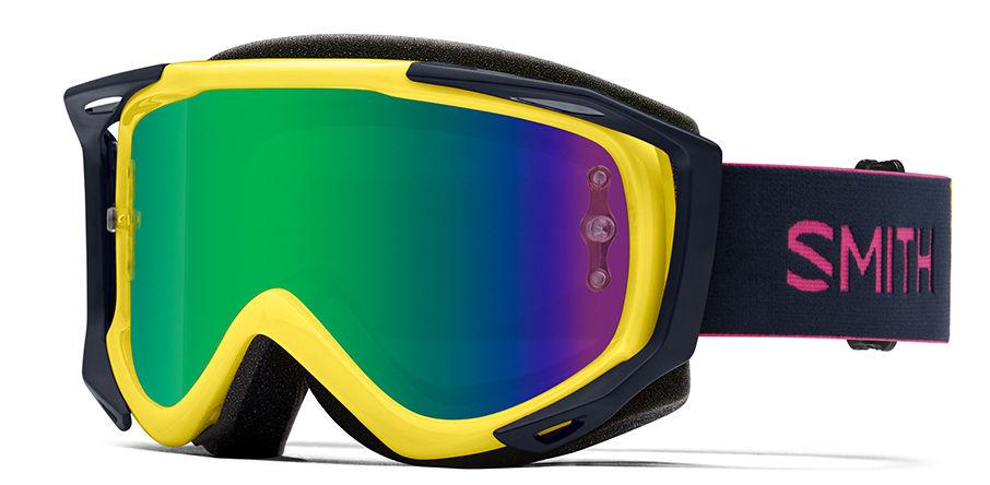 SMITH FUEL V.2 CITRON INDIGO GOGGLES M00831368991Y - END OF LINE - MIRRORED LENS AND CLEAR LENS