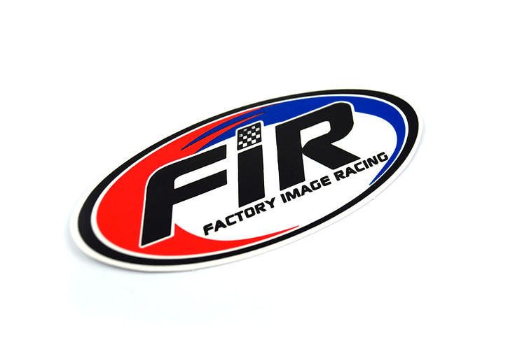 FACTORY IMAGE RACING (FIR) STICKER LAMINATED VYNIL - OVAL 11 x 5cm