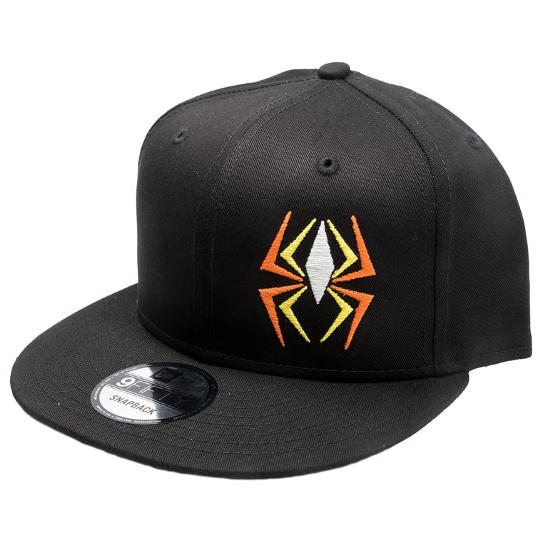 SNAP BACK CAP BLACK DELUXE SPIDER ONE SIZE REKLUSE RMS-928
