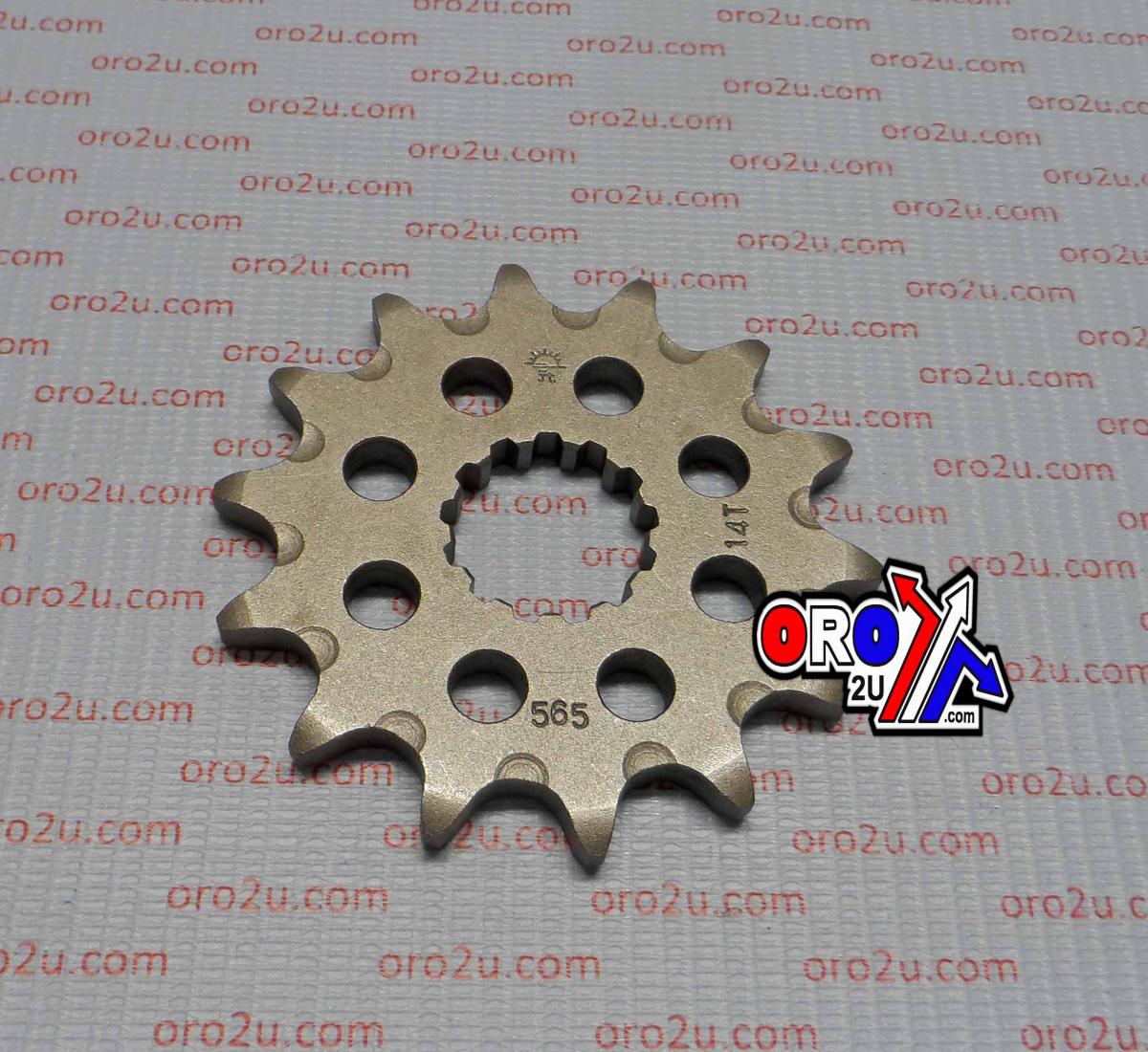 FRONT SPROCKET JTF565.14SC JT, Self-cleaning grooves & Light, SF565-14