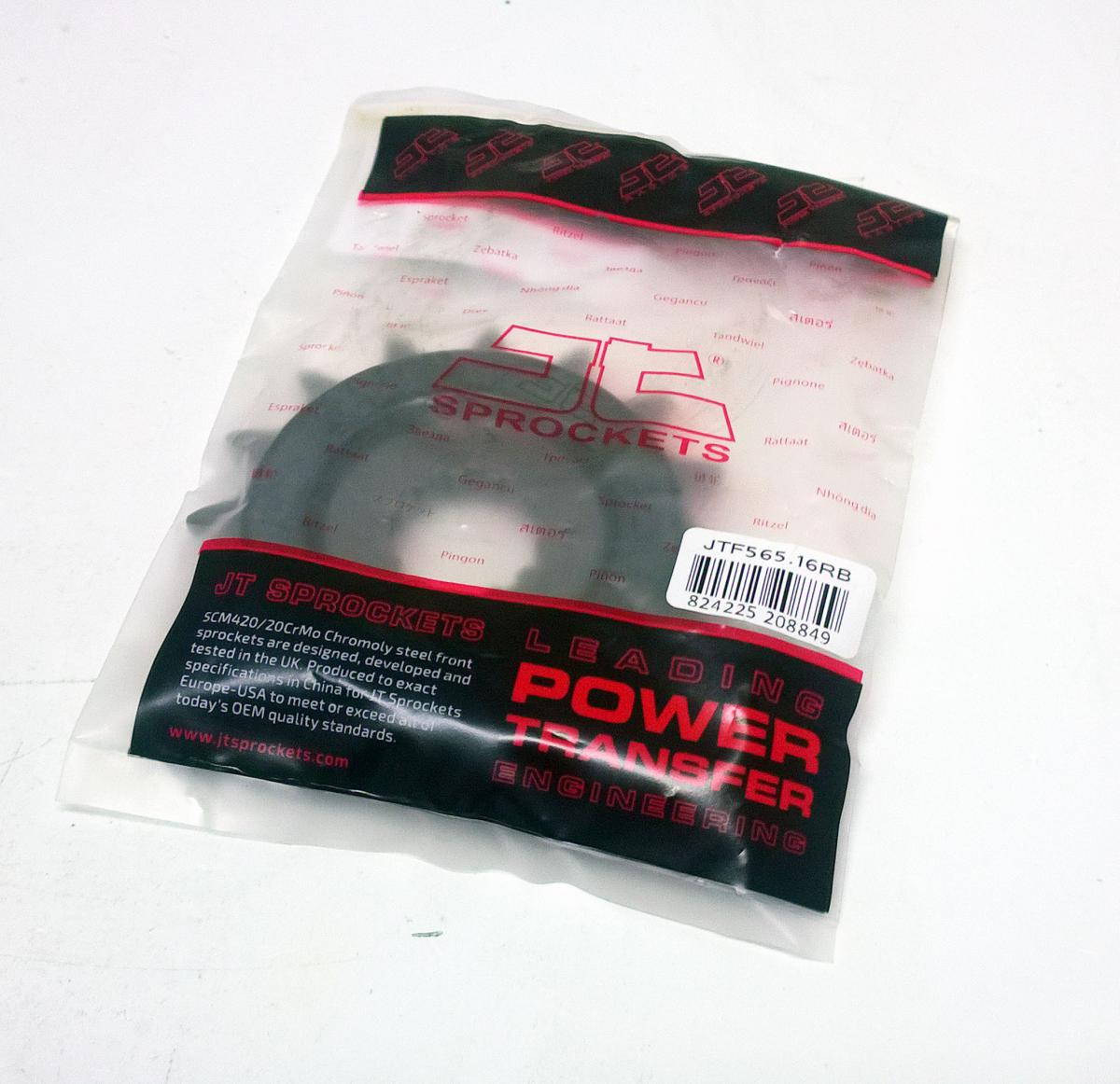 FRONT SPROCKET JTF565.16RB JT, OE Rubber Cushioned, SF565-16