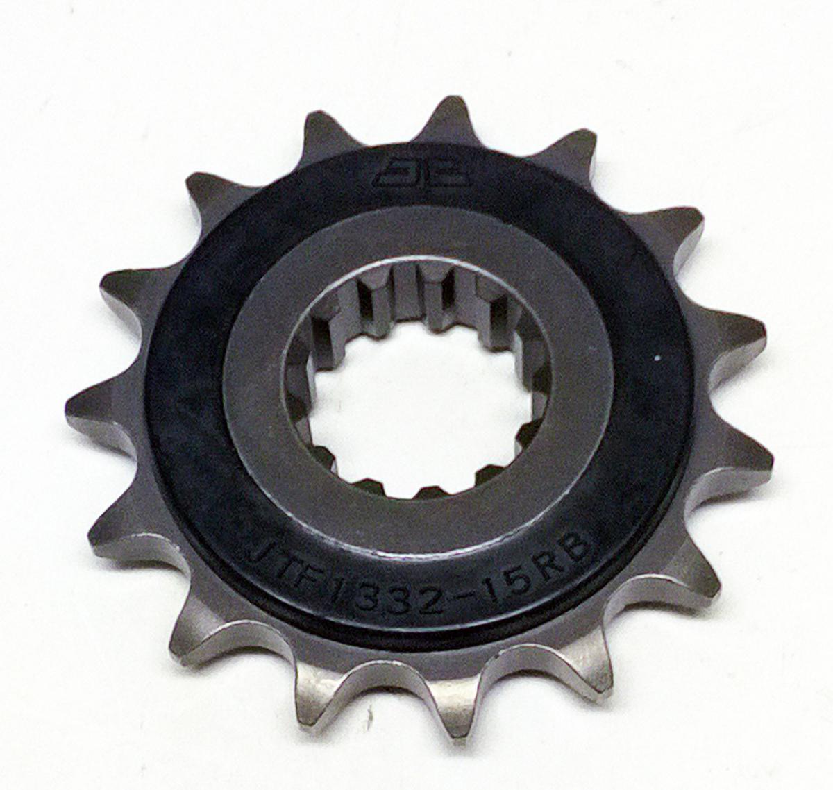 FRONT SPROCKET JTF1332.15RB JT, OE Rubber Cushioned