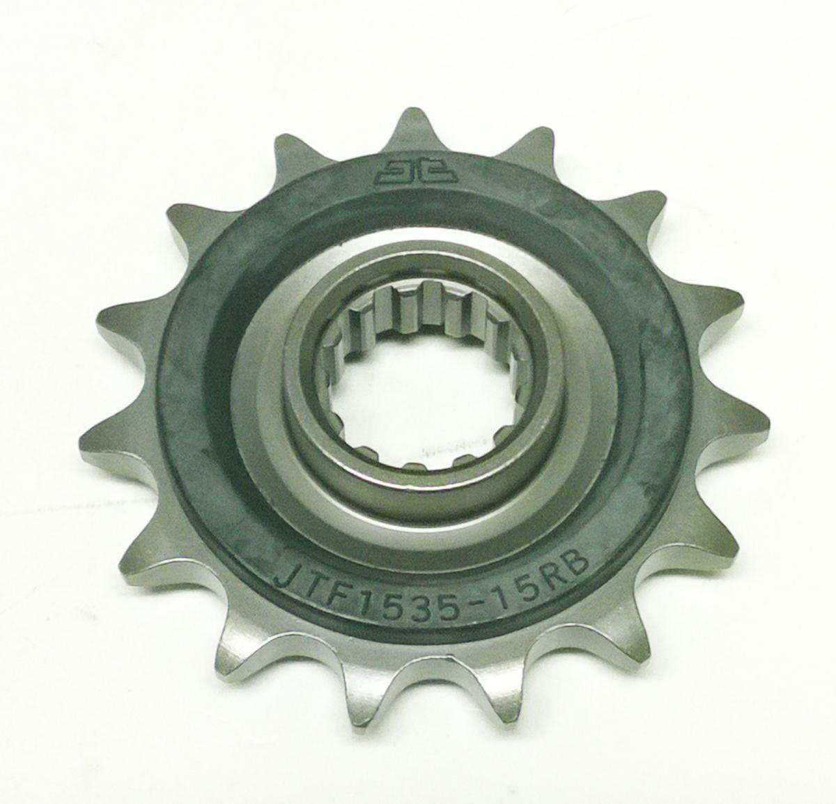 FRONT SPROCKET JTF1535.15RB JT, OE Rubber Cushioned