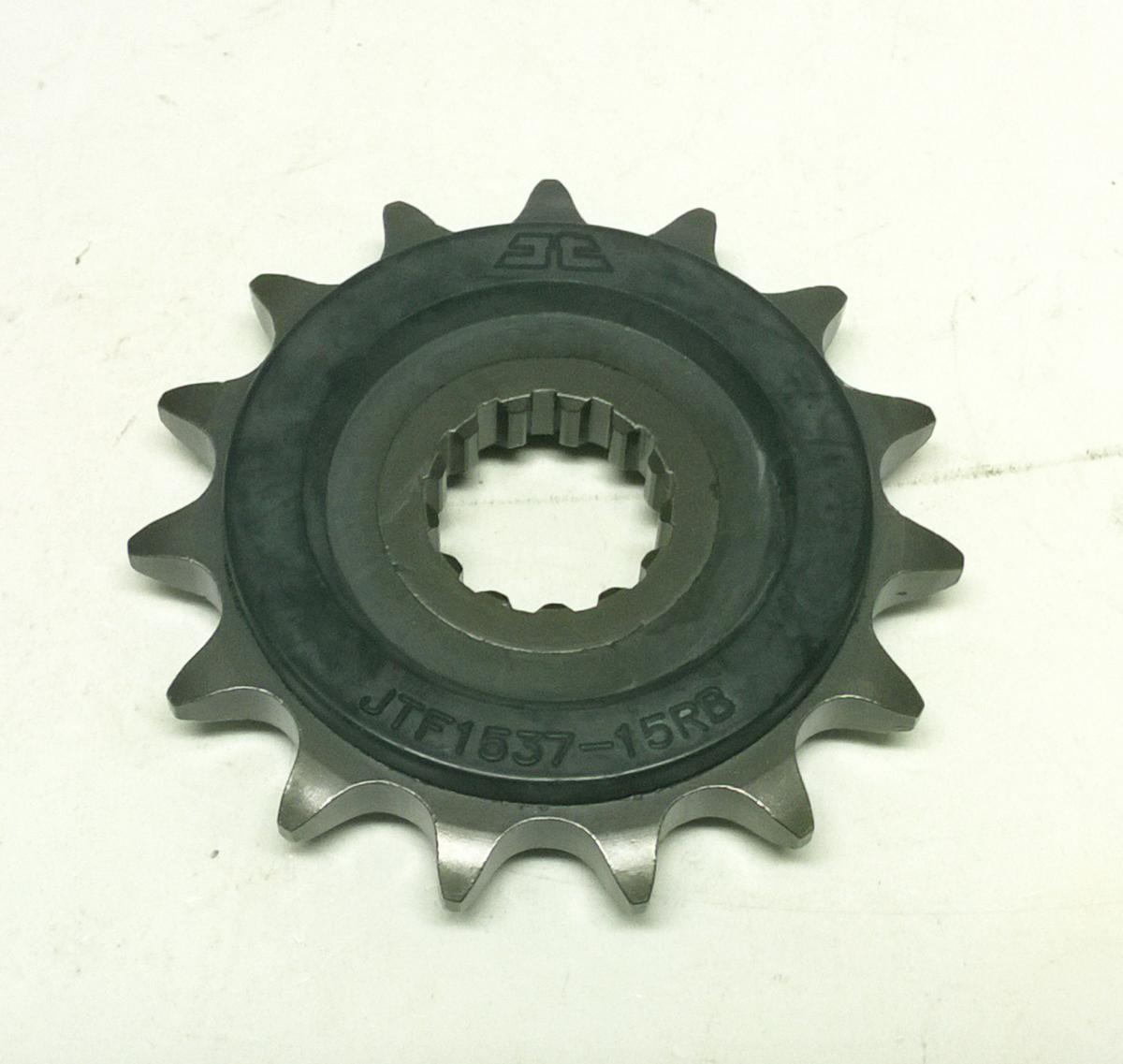 FRONT SPROCKET JTF1537.15RB JT, OE Rubber Cushioned