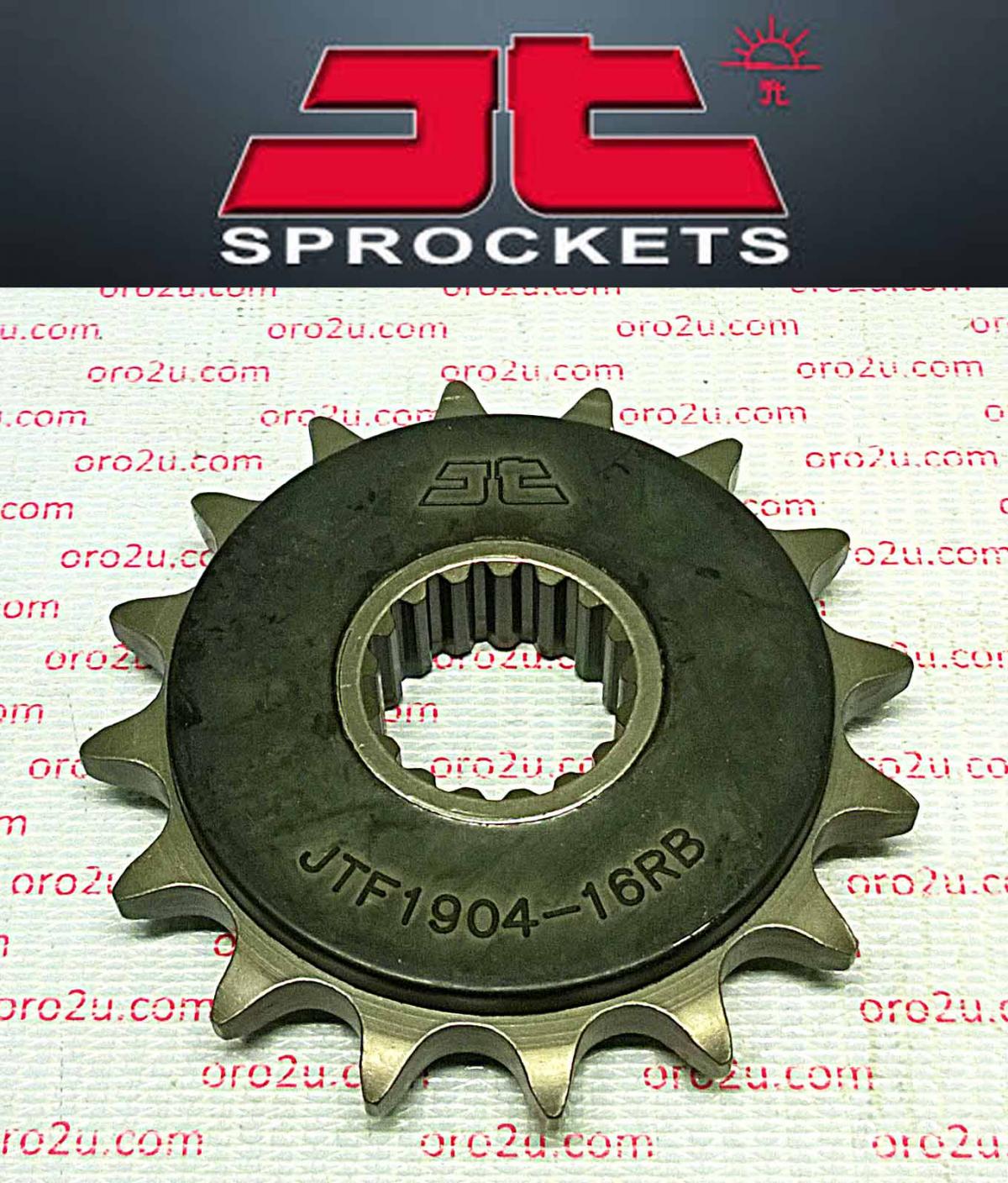 FRONT SPROCKET JTF1904.16RB JT, OE Rubber Cushioned