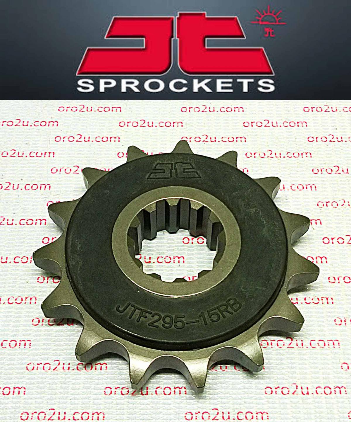 FRONT SPROCKET JTF295.15RB JT, OE Rubber Cushioned