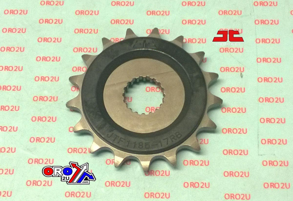 FRONT SPROCKET JTF1185.17RB, RUBBER CUSHOINED