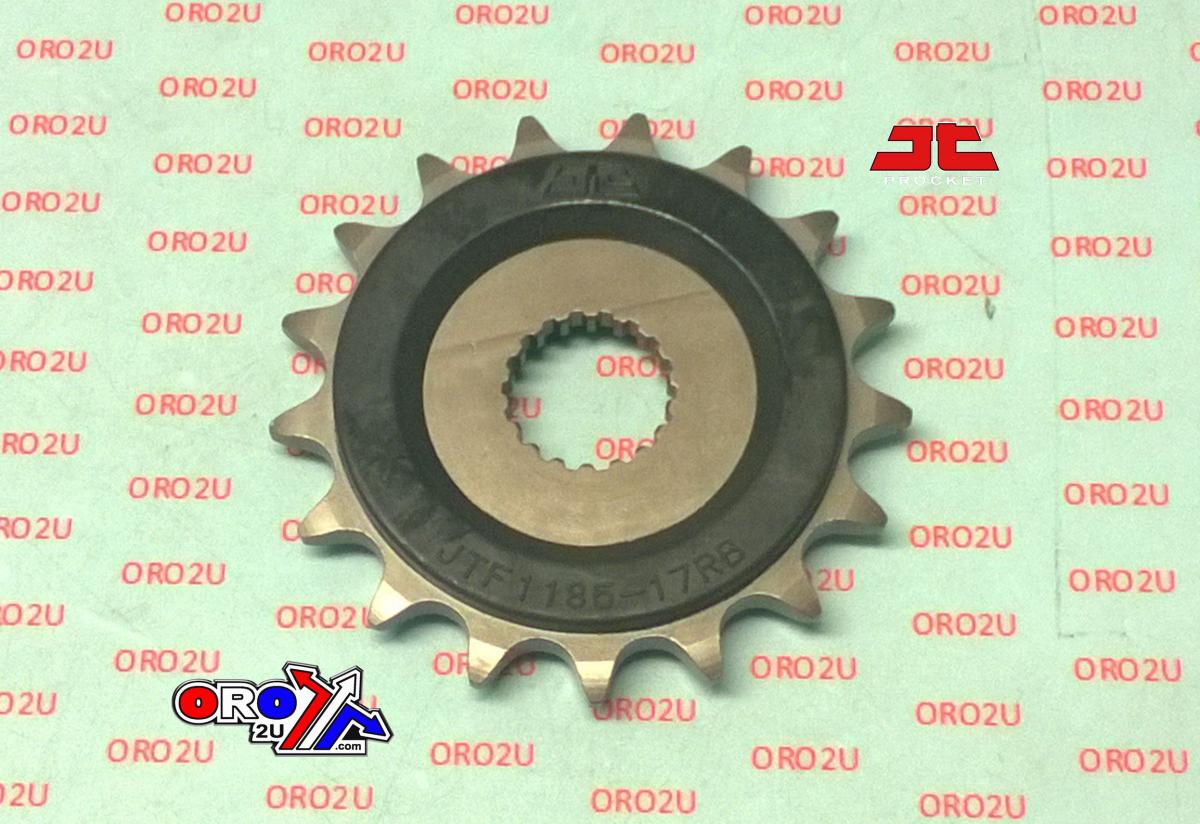 FRONT SPROCKET JTF1185.17RB, RUBBER CUSHOINED