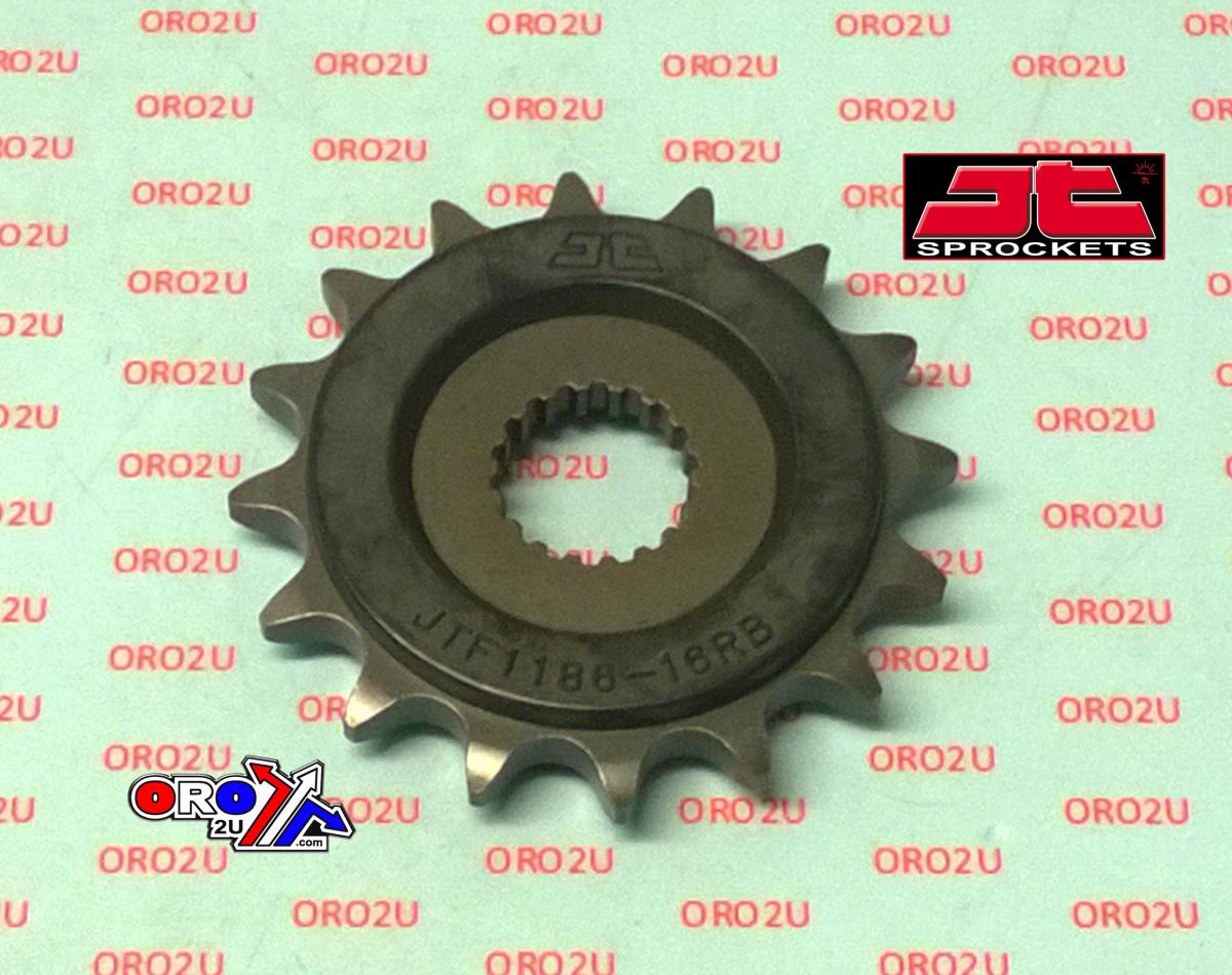 FRONT SPROCKET JTF1186.16RB, RUBBER CUSHIONED