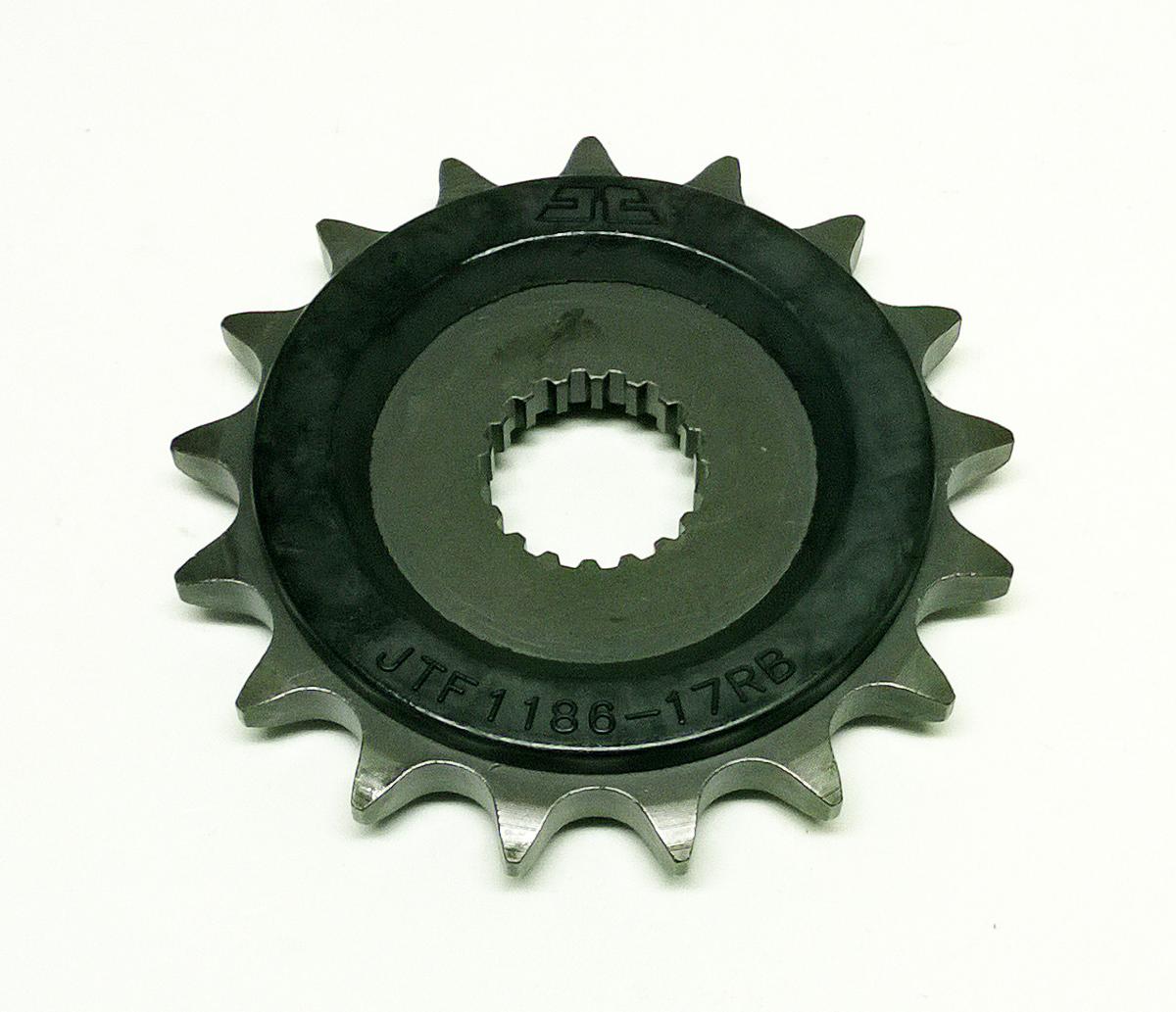 FRONT SPROCKET JTF1186.17RB, RUBBER CUSHOINED
