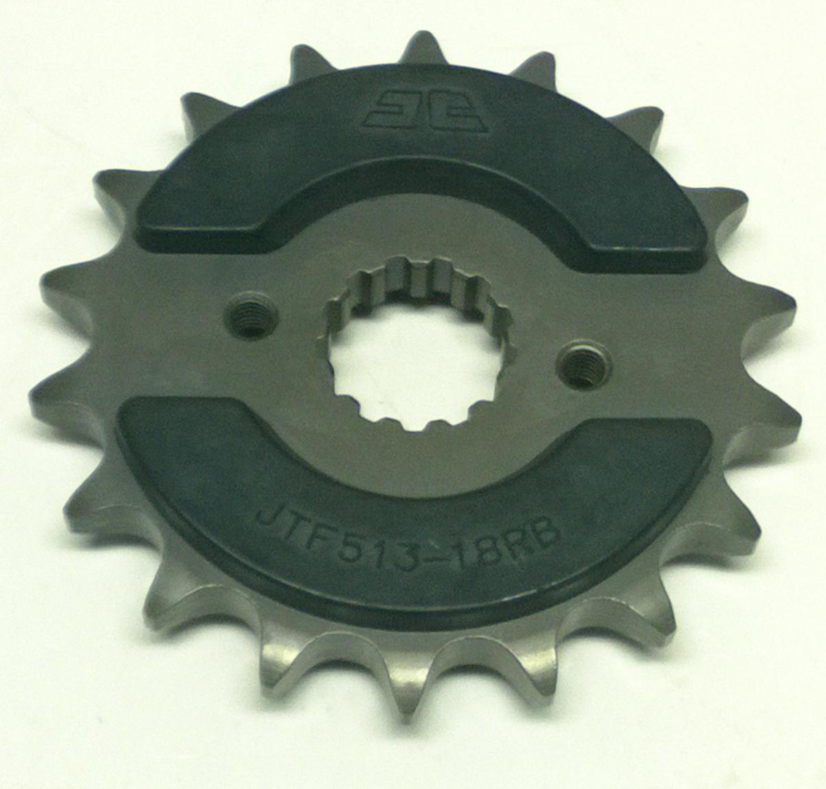 FRONT SPROCKET JTF513.18RB JT, OE Rubber Cushioned