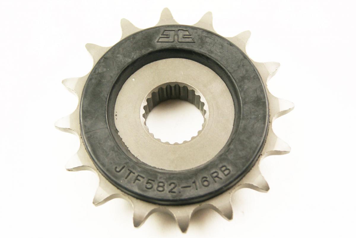 FRONT SPROCKET JTF582.16RB JT, OE Rubber Cushioned