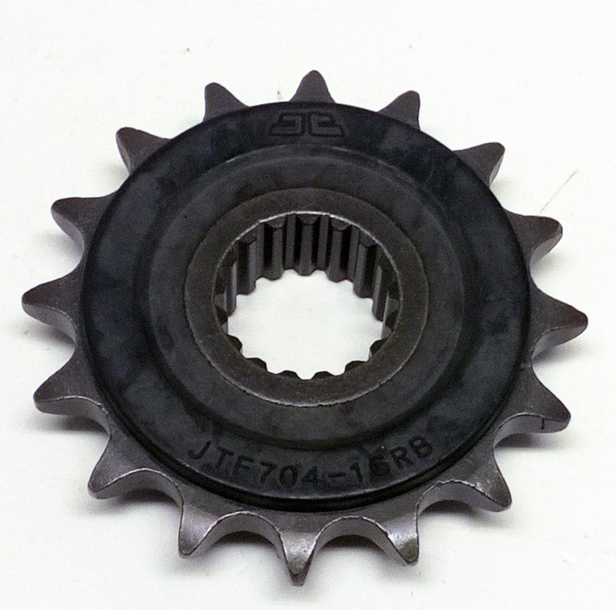 FRONT SPROCKET JTF704.16RB JT, OE Rubber Cushioned