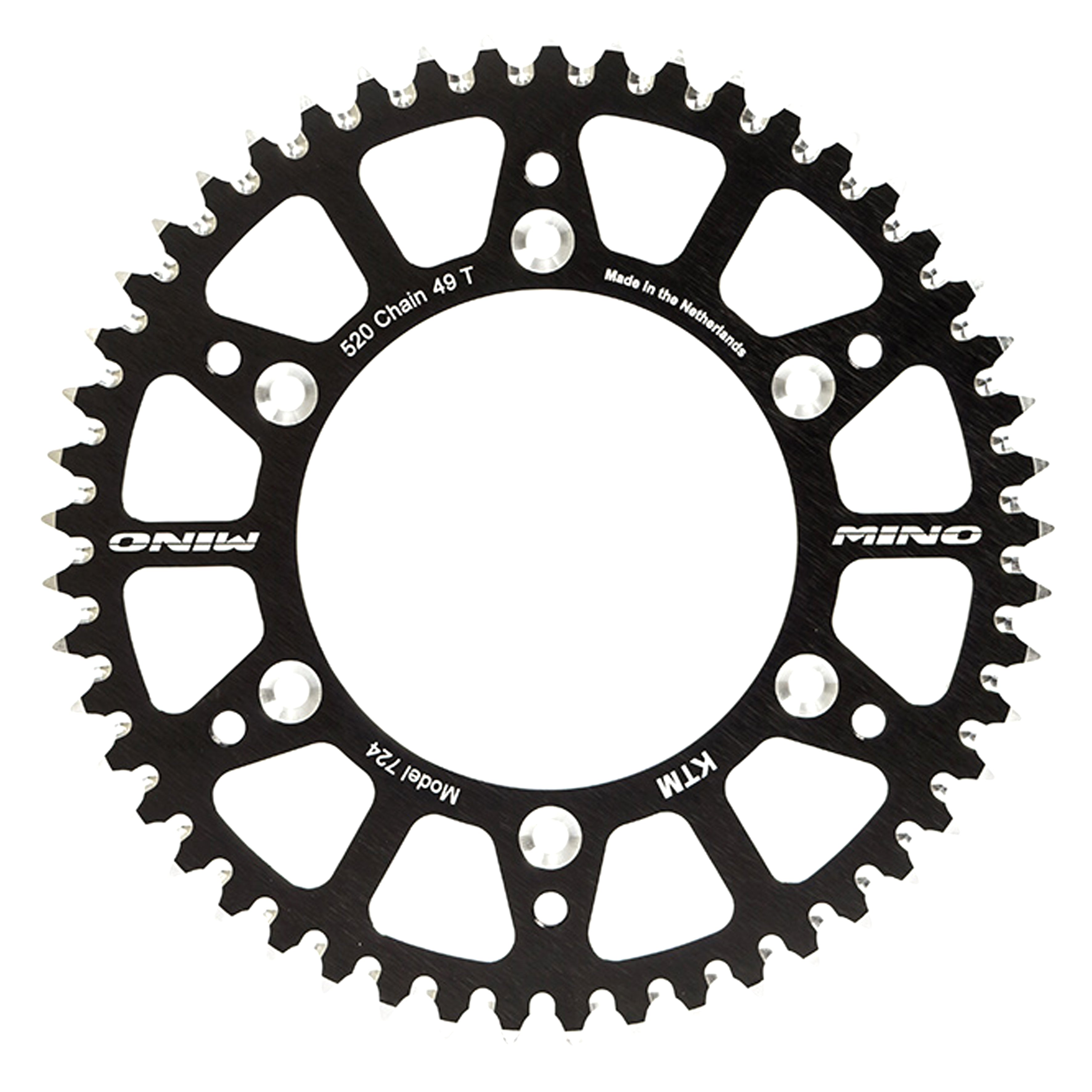 MINO REAR SPROCKET SURRON LIGHT BEE, E RIDE 53 TEETH 25-912-53-2 BLACK, ALLOY