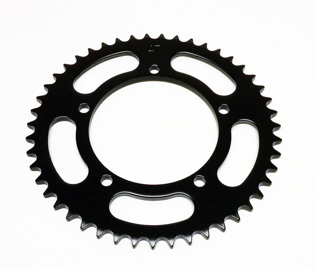 REAR SPROCKET STEEL 464 5-HOLE BLACK, KAWASAKI KX60, [JTR464.47]