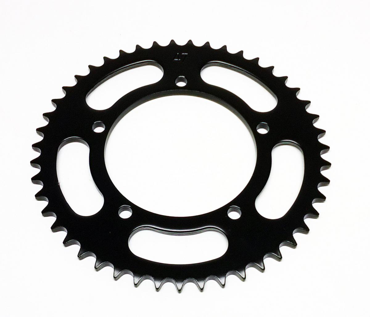 REAR SPROCKET STEEL 464 5-HOLE BLACK, KAWASAKI KX60, [JTR464.47]