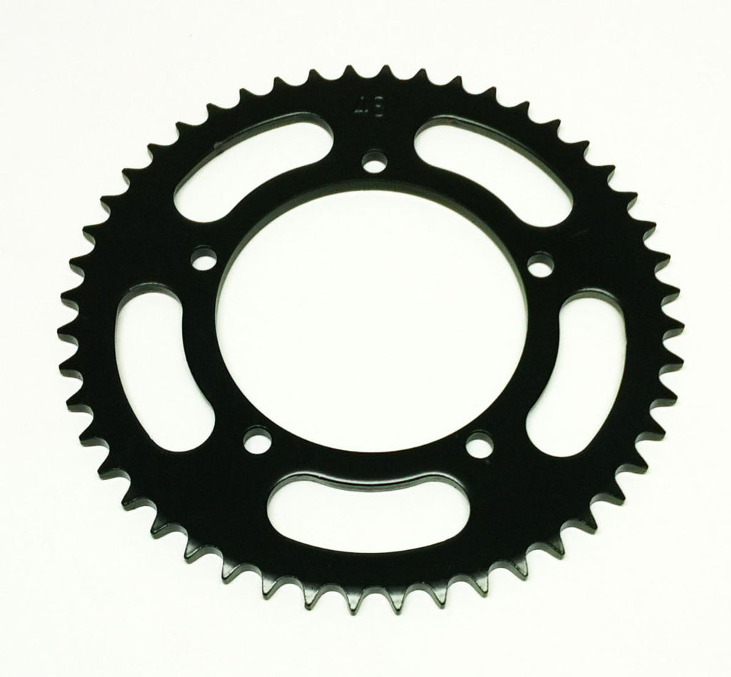 REAR SPROCKET STEEL 464 5-HOLE BLACK, KAWASAKI KX60, [JTR464.48]