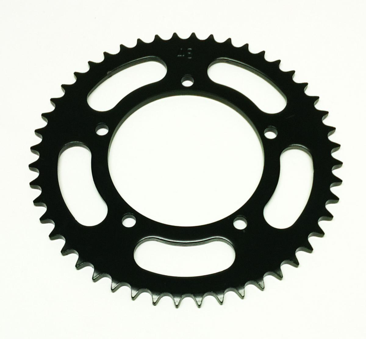 REAR SPROCKET STEEL 464 5-HOLE BLACK, KAWASAKI KX60, [JTR464.48]