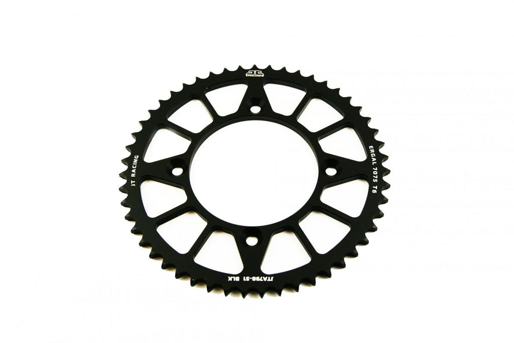 REAR SPROCKET ALLOY BLACK 798, JTA798.51BLK 7075-T6 Aluminium