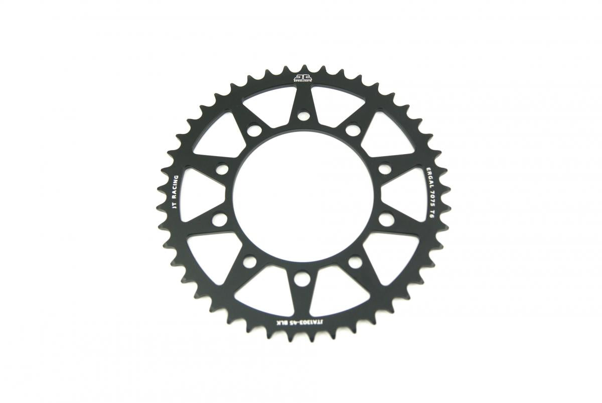 REAR SPROCKET ALLOY JTA1303.45 BLACK, HONDA ROAD CHAIN 520