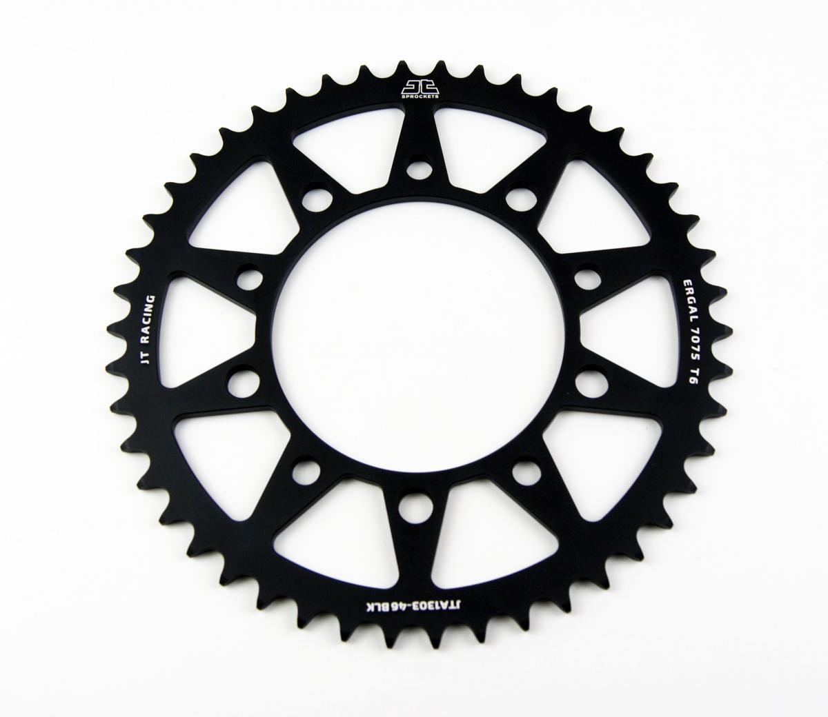 REAR SPROCKET ALLOY JTA1303.46 BLACK, HONDA ROAD CHAIN 520