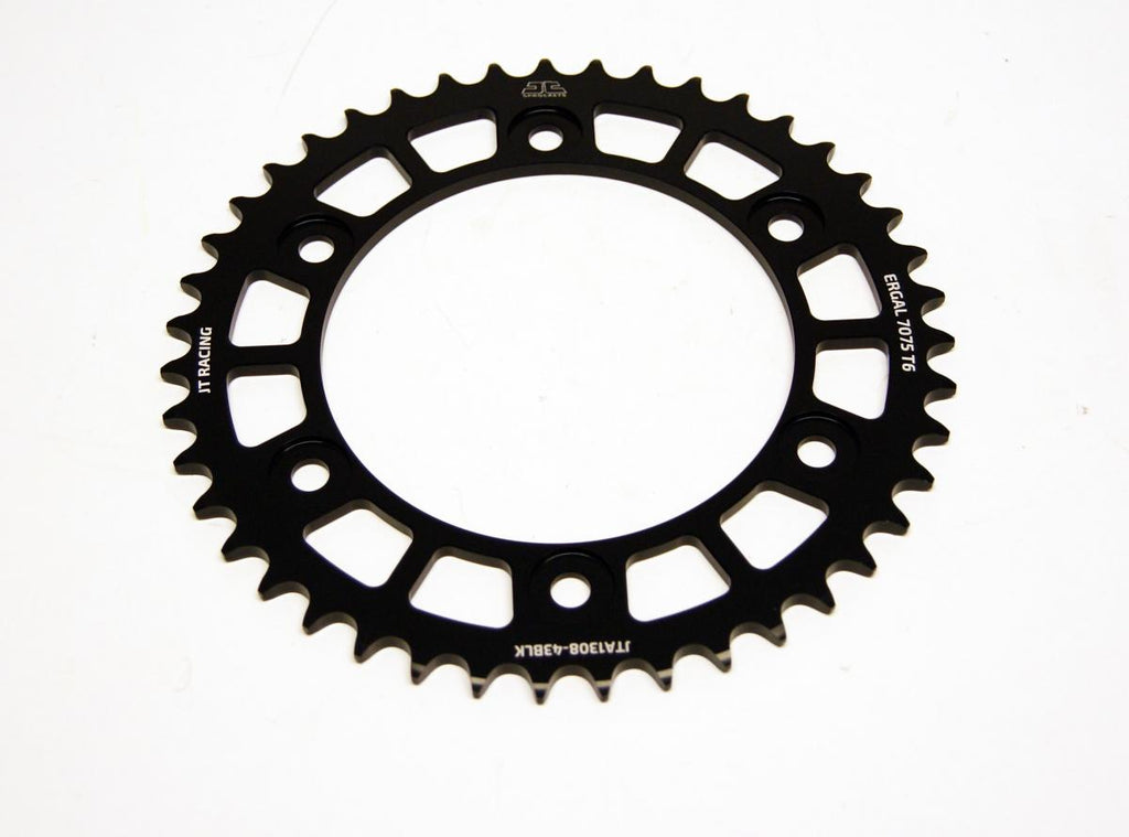 REAR SPROCKET ALLOY JTA1308.43BLK, CHAIN CONVERSION 520 JT RACELITE, HONDA ROAD JTR1308