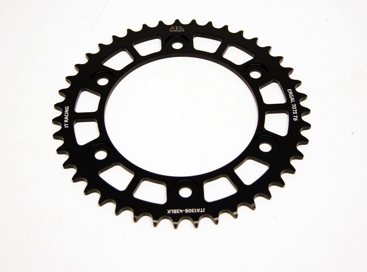 REAR SPROCKET ALLOY JTA1308.43BLK, CHAIN CONVERSION 520 JT RACELITE, HONDA ROAD JTR1308
