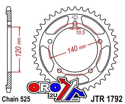 REAR SPROCKET STEEL JTR1792.48