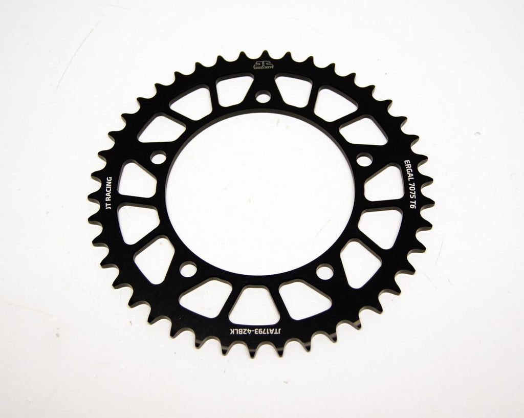 REAR SPROCKET ALLOY JTA1793.42BLK, JT RACELITE 7075 T6, CHAIN CONVERSION 520