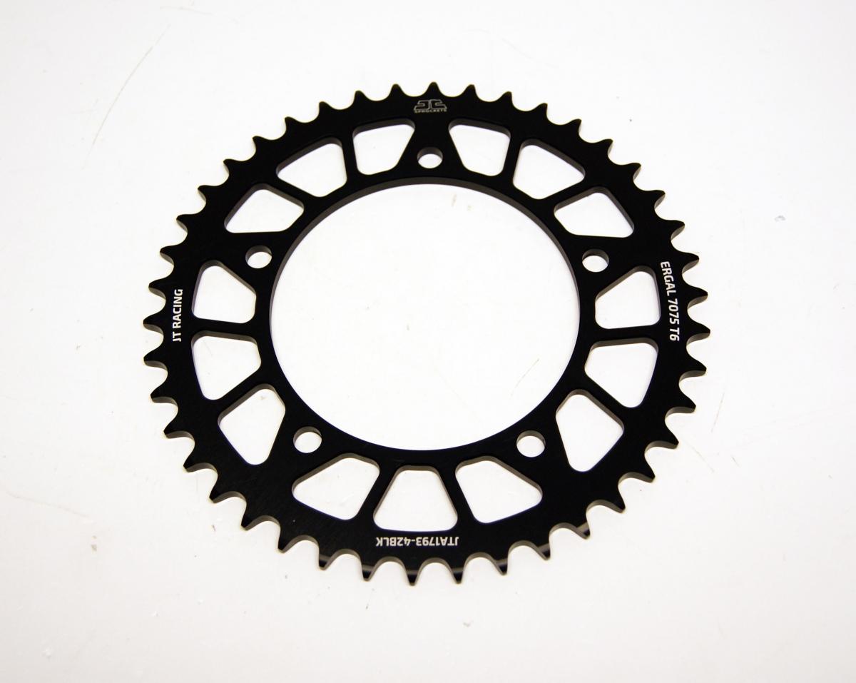 REAR SPROCKET ALLOY JTA1793.42BLK, JT RACELITE 7075 T6, CHAIN CONVERSION 520