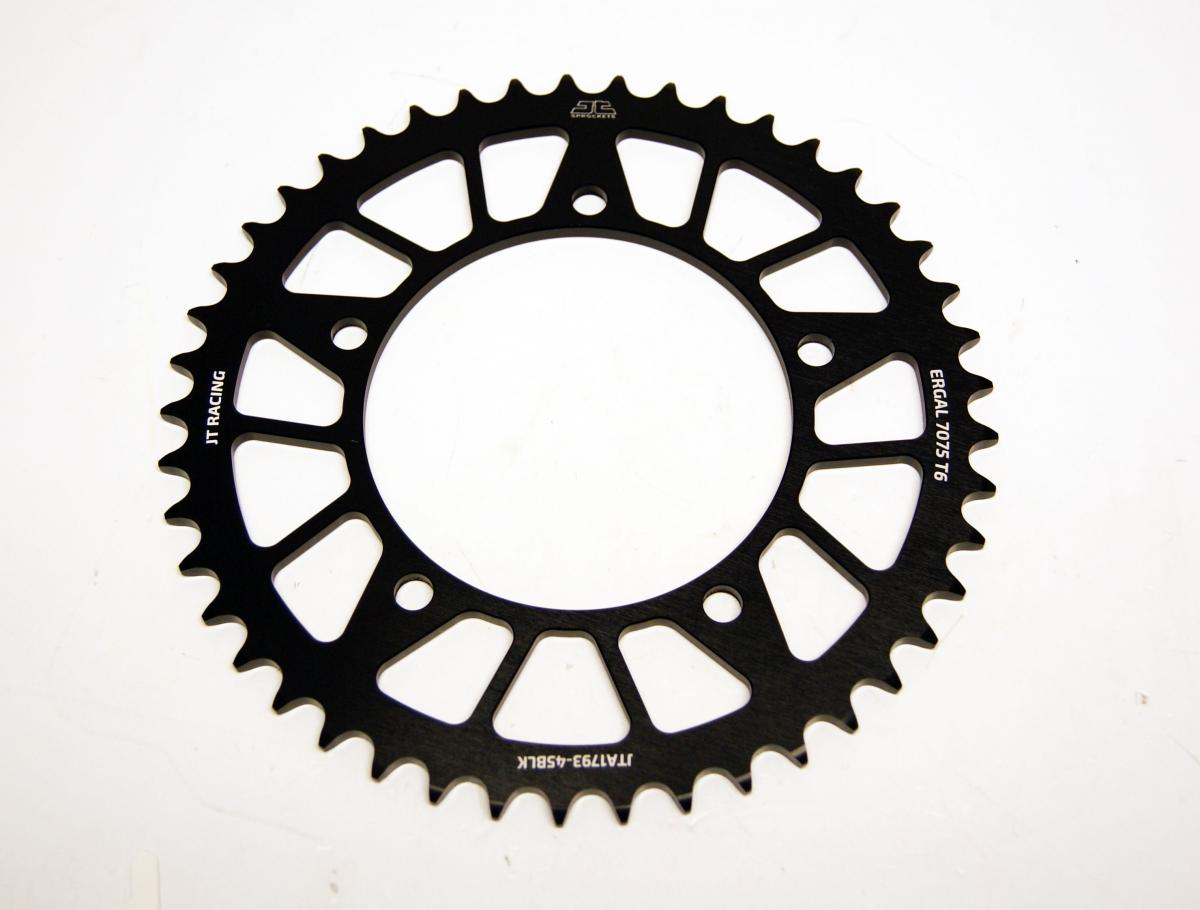 REAR SPROCKET ALLOY JTA1793.45BLK, JT RACELITE 7075 T6, CHAIN CONVERSION 520