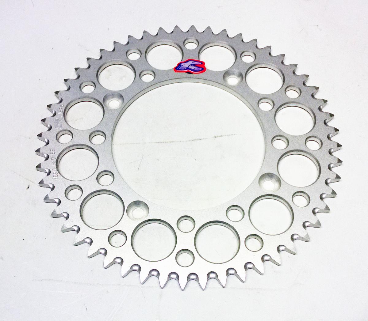 REAR SPROCKET ALLOY RENTHAL, ULTRALITE 189U-420-52GRSI SILVER