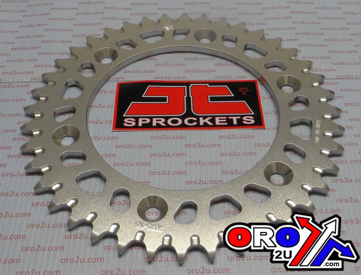REAR SPROCKET ALLOY SILVER, JT JTA210.40 7075-T6 Aluminium